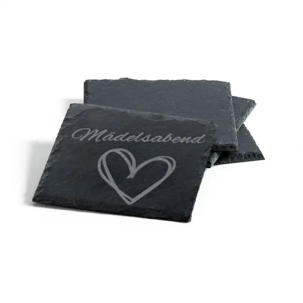 Schieferuntersetzer Mädelsabend